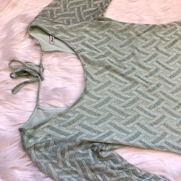 3/4 sleeve mint green dress - Picture 6 of 7